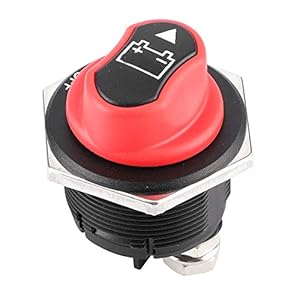 Gorgeri 200A Batterie-Trennschalter Netztrennschalter Ein Aus Batterietrennschalter für Auto-Motorrad-Yachtboot-Geländewagen + Schalter