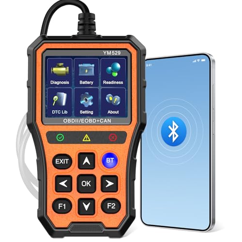 AMTIFO OBD2 Scanner Bluetooth Diagnostic Tool - iOS/Android Compatible, Real-Time
