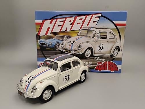 Maqueta Herbie Volkswagen Beetle 1:25 Snap Sin Pegamento miniatura 3