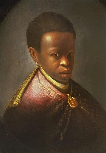 Portrait d'un courtisan noir Gerrit Dou affiche toile 60x90cm impression poster décoration murale