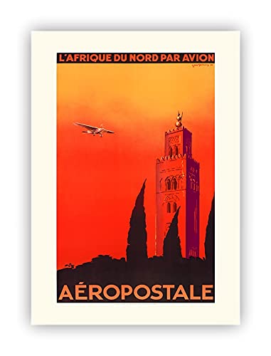 Affiche Aéropostale ancienne Des Gachons poster vintage aviation 60x80