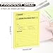 PATIKIL 6 Pack While You were Out Message Pad, 4.25 x 5.5 Sticky Notes Notepads 50 Sheets Per Pad Memo Phone Message Pads for Office, Yellow