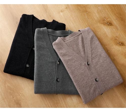 Cardigan Men's Casual Knit V-Neck Loosetop Warm Youth Cashmere Sweater Long Sleeve Business2