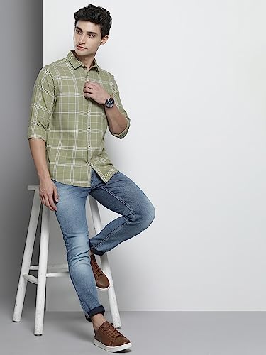Image of THE INDIAN GARAGE CO Men Slim Fit Solid Mid-Rise Stretchable Jeans