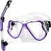 Greatever 2019 Newest Dry Snorkel Set,Panoramic Wide View,Anti-Fog Scuba Diving Mask,Easy Breathing and Professional Snorkeling Gear for Adults