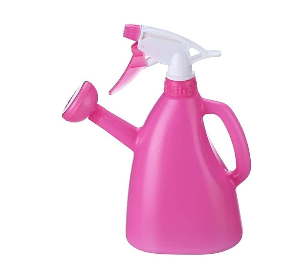 Arrosoir Arrosoirs en Plastique Ménager Arrosoir Manuel Réglable Pulvérisateur pour Jardin Extérieur Plantes À Fleurs Outil Jardinage(Rosa)