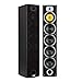 Produktbild auna V7B - Standlautsprecher, Lautsprecher Boxen, 4-Wege Standboxen, 440 Watt, 3 x 6,5'' Tieftöner, 1 x 6,5'' Subwoofer, 1 x 6,5'' Mitteltöner, 1 x Tweeter, abnehmbare Frontblende, schwarz