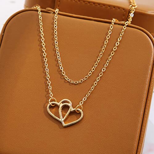 Simple Double Layer Love Peach Heart Anklet Hollow Double Heart Beach Anklet For Girls Women Jewellery #TOP4