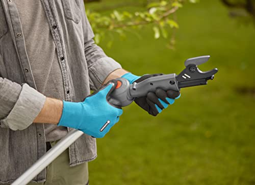 Gardena Cordless Telescopic Tree Pruner HighCut 250/18V P4A no battery: Lopper with telescopic handle for branches up to 4 m high, rotating cutting head, ergonomic handle, LED display (14774-55)