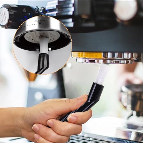 Kaffee Pinsel Barista Pinsel, 15 Stück kaffee reinigungsbürste, Kleine Reinigungsbürste Für Kaffeevollautomat, Strohhalm Bürste Set und Holz Griff Kaffeepinsel für Reinigungsgeräte für Kaffeemaschinen