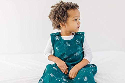 Woolino 4-Jahreszeiten Merino-Wolle Kleinkind Schlafsack, 2-4 Jahre, Weltraum – Bild 3