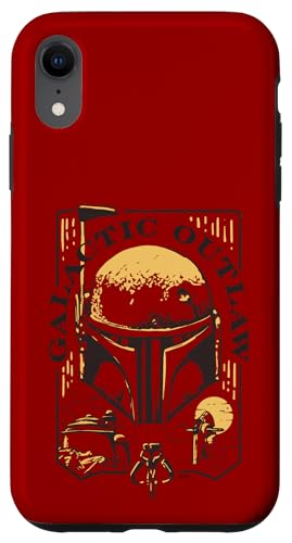Coque iPhone XR Star Wars The Book Of Boba Fett Galactic Outlaw Logo Case noire