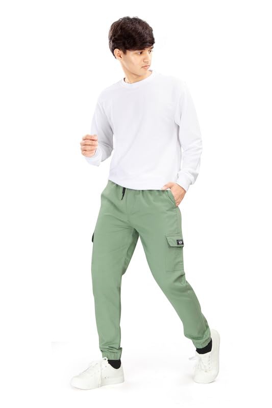 Image of UNOseven Boys Cotton Cargo Jogger Pant - Slim Fit - Available from 7 Years to Size XL