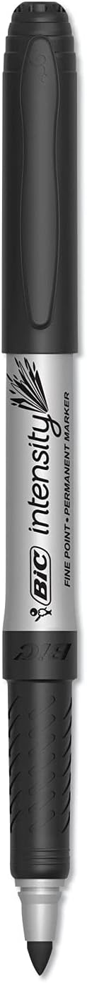 BIC GPM241BK Marking Fine Tip Permanent Marker, Black, 24/Pack