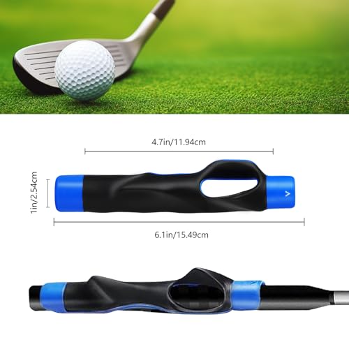 image for tzvvi Golf Grip Trainer – Correct Hand Placement Training Aid to Imp