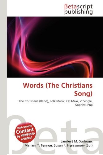 Words (The Christians Song): The Christians (Band), Folk Music, CD Maxi, 7" Single, Sophisti-Pop