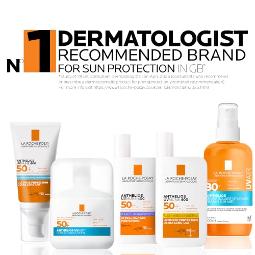 La Roche-Posay - Anthelios UVMune 400 - Crème Solaire Fluide SPF 50 Oil Control - Haute Protection Solaire Contre les UVA/UVB - Effet Matifiant - Soin Visage Pour Peaux Mixtes à Grasses