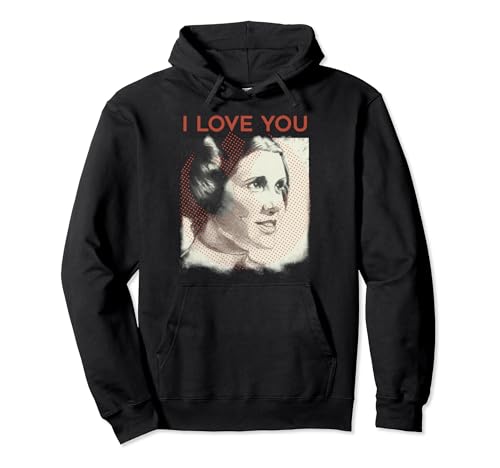 Star Wars Leia I Love You sweat à capuche haut de gamme aux finitions soignées