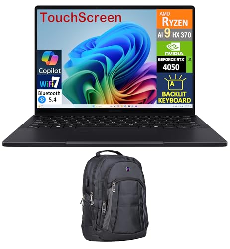 Image of ASUS ProArt PX13 AI Gaming 2-in-1 Laptop 13.3 inch Touchscreen AMOLED 2.8K Display (AMD Ryzen AI 9 HX 370, 32GB LPDDR5X, 2TB M.2 PCIe SSD, Backlit KB, WiFi 7, Webcam, Win 11 Home) w /Premium Backpack