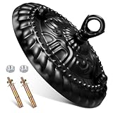 Rosaces noires pour luminaires de plafond : utilisables comme crochet de lustre, suspension décorative, kit de suspension pour lanterne ou cache-luminaire