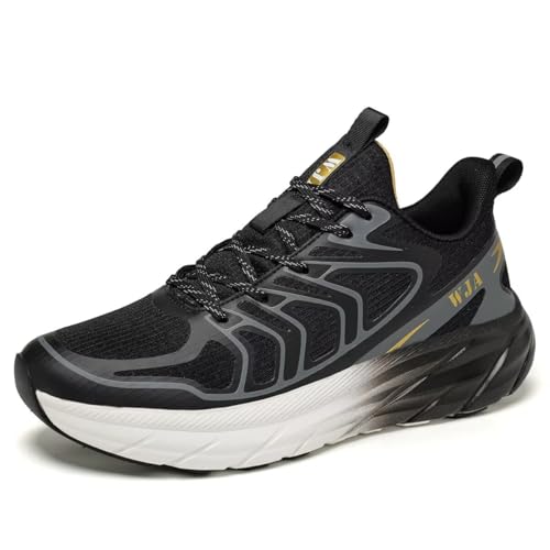 Image of WJA Men's Road-Running-Shoes Walking Fashion Athletic Sneakers Comfort Lightweight Working Gym Mesh Shoes.