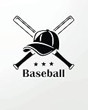 Baseball: 8' x 10'' Babe Ruth Baseball Blank Notebook Notepad Journal To-Do-List Book Planner Lined Notebook Composition Book Gift Baseball Cards ... Lined Composition Book Series, Band 4)