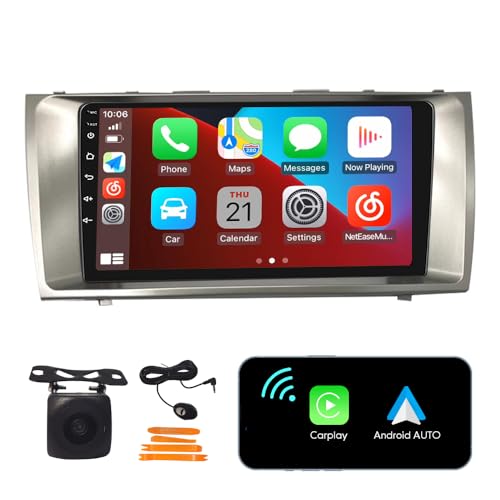 ZERTRAN 2GB 32GB CarPlay Android Auto Touchscreen Android Autoradio Auto Navigazione Stereo Multimedia Player GPS Radio DSP PerToyota Camry 2006-2011