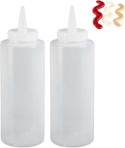 Miniatura 4 de Dispensador de condimentos de plástico transparente para botella de aceite de mostaza de ketchup de 12.5 onzas