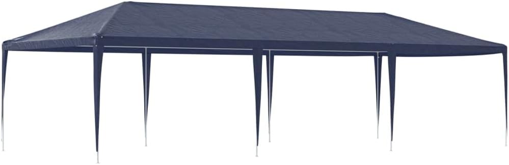 Party Tent Blue, 13.1 x 29.5 ft Polyethylene, UV Resistant, Easy Set, Garden, Waterproof for Patio, Outdoor Shade, Backyard Events, Portable