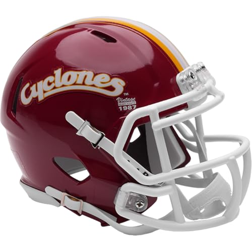Iowa State Cyclones Red Revolution Speed Mini Football Helmet - New in Riddell Box
