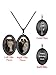 Custom Photo Locket Necklace Women Personalized Text Birth Flower Necklace that Hold Picture Stainless Steel Memorial Jewelry for Mothers Day Christmas (Light Luxury Fashion, Black)