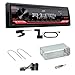 Produktbild JVC KD-X272DBT Digitalradio MP3 DAB+ USB FLAC Bluetooth AUX WMA WAV Einbauset kompatibel mit Peugeot 206 206 CC