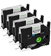 Labelife P Touch Label Tape 6mm TZe-211 TZe211 Replacement for Brother Label Maker Tape TZe TZ Ta...