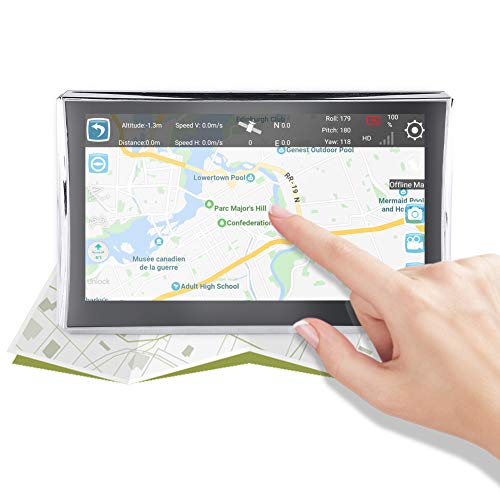 7 Inch Touch Screen GPS Navigation Maps System Device International, GPS Navigator 256M 8GB FM with Bluetooth Lifetime Map Update for Cars Trucks Vehicles(Europe)