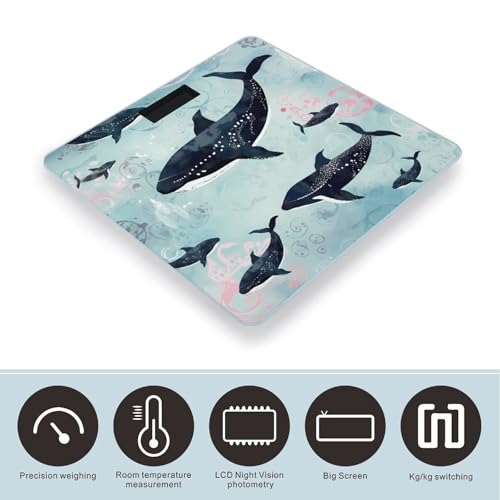 Báscula Digital de Baño Precisa con Plataforma Ultra Ancha miniatura 3