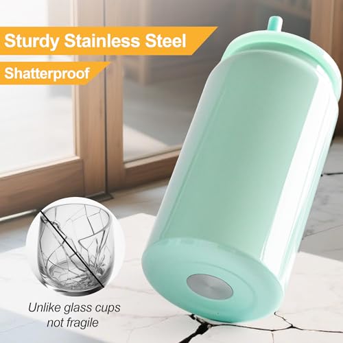 Vaso de acero inoxidable con forma de lata sofisticado y duradero de 16 onzas 3
