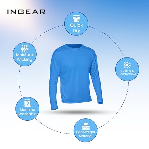 INGEAR Swim Shirts for Men UPF50+ Sun Protection Shirts Mens Long Sleeve Mens Rash Guard3