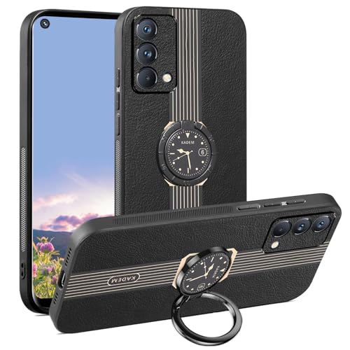 Coque Realme GT Master Edition silicone et cuir Cellular noir