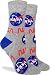 Good Luck Sock Women's Nasa Socks - Grey, Adult Shoe Size 5-9