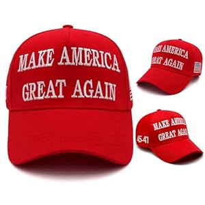 Trump 2024 MAGA Hat 45-47 Adjustable, MAGA Hats Trump 2024 Donald Trump Hat Make America Great Again Slogan with USA Flag Baseball Cap, Red