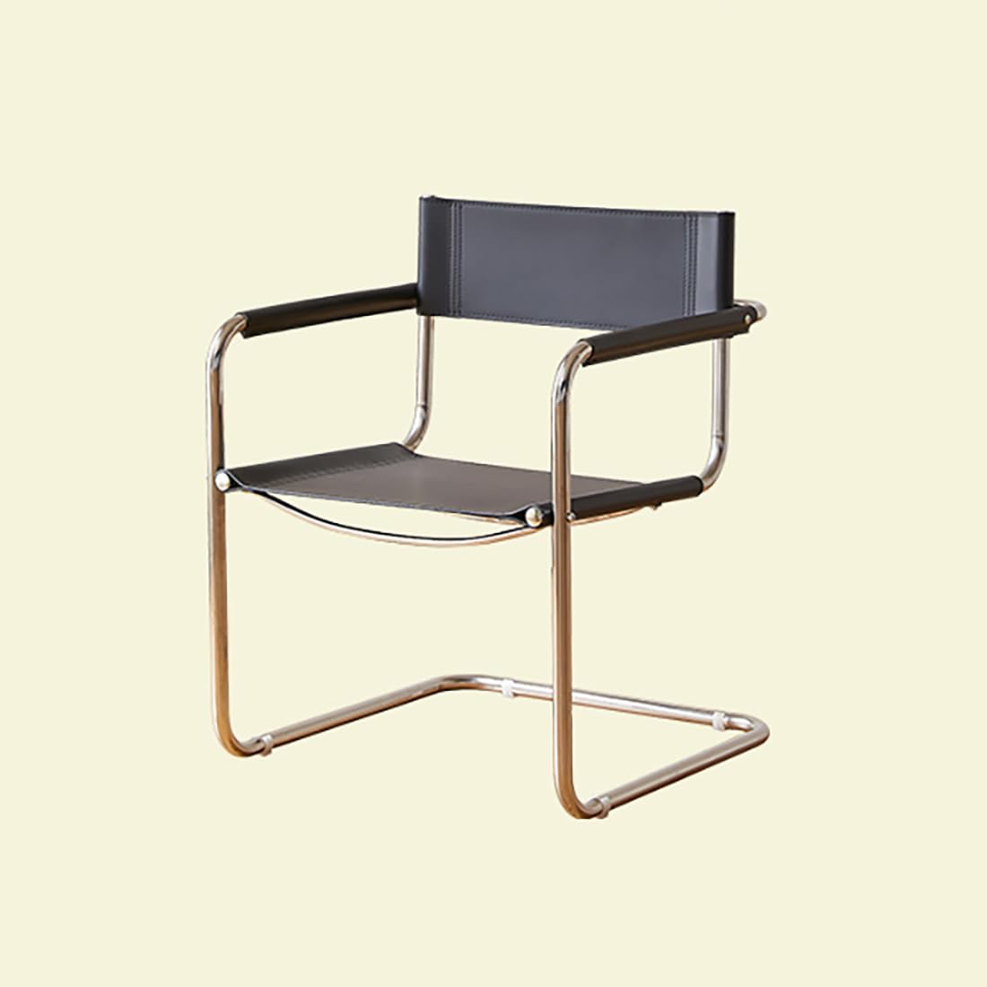 Amazon｜モダンバウハウス デザイン チェア ステンレスフレーム