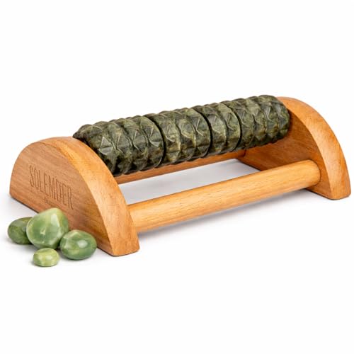 Solemender Jade & Wood Foot Roller