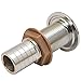 Boat Thru Hull Fitting THMB1.00X1.125C | Chrome Bronze 1 1/8 Inch