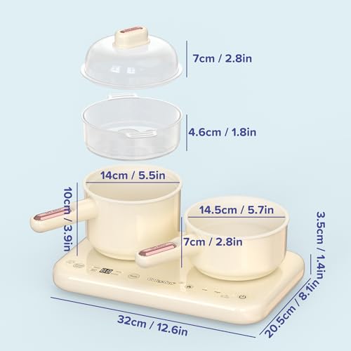 Gotoofun Kids Cooking Sets Real Electric Dual Stove Montessori Mini Kitchen for Real Food Making Safe Utensils, Apron & Cookware - Great for Pretend Play Learning by Gotoofun - Image 9