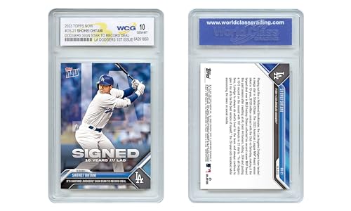 2023 Topps Now SHOHEI OHTANI Los Angeles Dodgers 1st Issue Card #OS21 - Graded Gem-Mint 10
