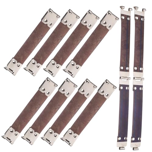 NUOBESTY 20 Piezas Elástico Cartera Bolso Cartera Bolso Bisagras Clips De Resorte Marco Pellizco Marco Flexible Bolso Marco La Bolsa De Mano Carteras De Metal DIY Marco De Metal