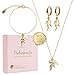 Schmuckset gold Braut - premium 925 Brautschmuck Set mit Perlen - hochwertiges Hochzeitschmuck Set - goldenes Damen Schmuck Set Geschenk Braut - Perlenschmuck