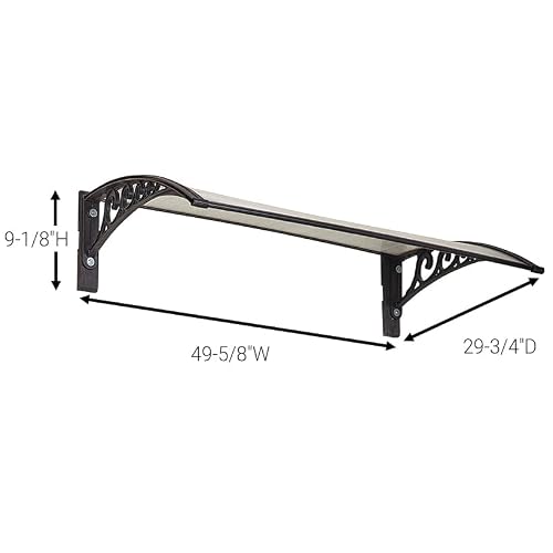 Natural Sunlight Door Canopies - White - Thumbnail 2