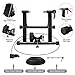 Yaheetech Magnetic Bike Trainer Stand w/ 6 Speed Level Wire Control Adjuster,Noise Reduction,Quick-Release & Front Wheel Riser Resistance Foldable Bicycle Exercise Stand for Mountain & Road Bikes