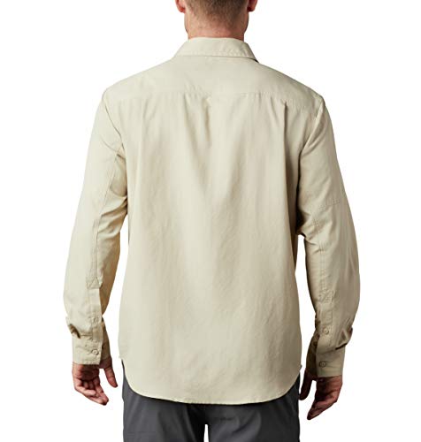 Columbia Camisa masculina Smith Creek de manga comprida, fóssil, 2X